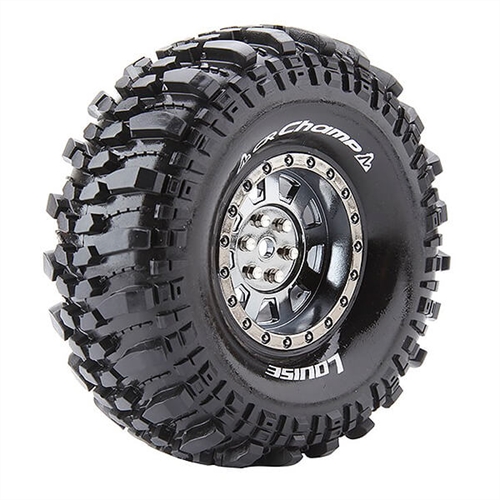 LOUISE RC CR-CHAMP 1/10 SUPER SOFT CHROME BLACK HEX 12MM